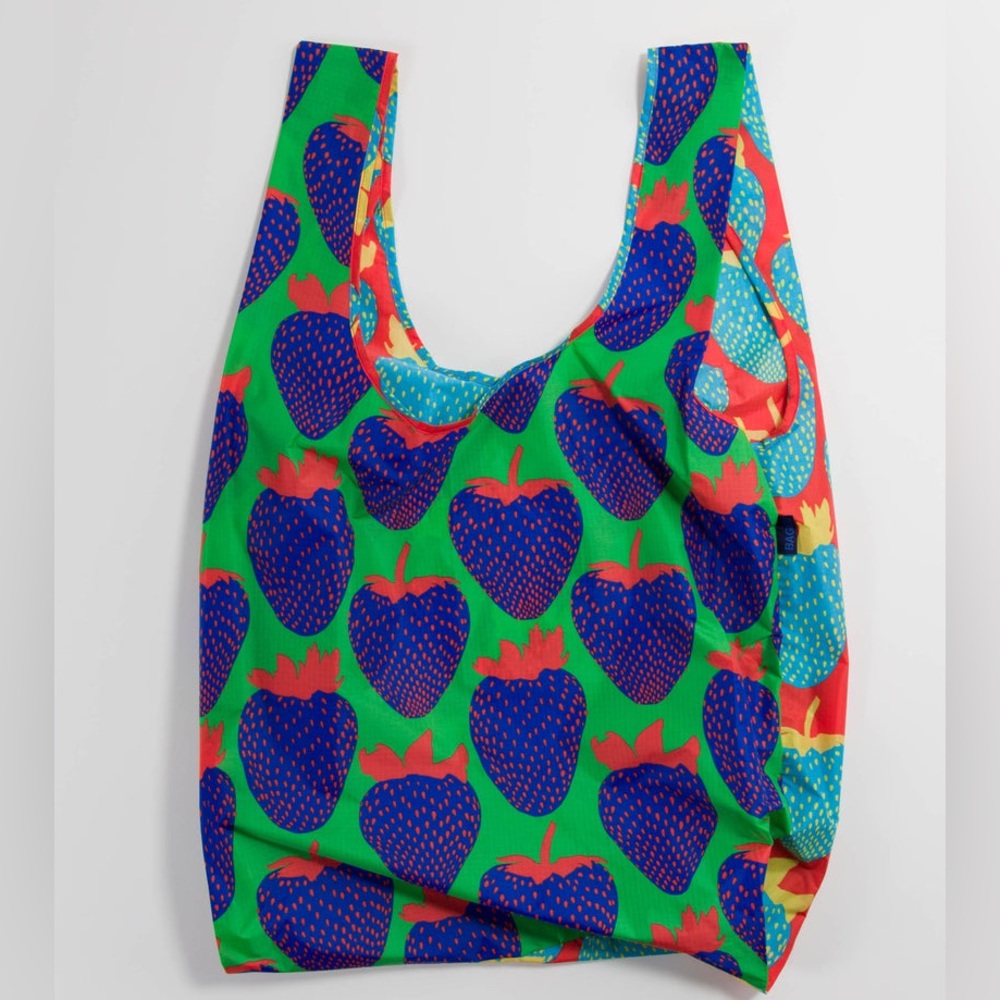HTF Big Baggu - Electric Strawberry Mix NWT